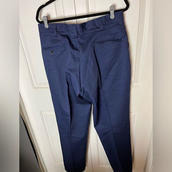 Aramark Navy Blue Work Pants Size 34x32 - Picture 2 of 5